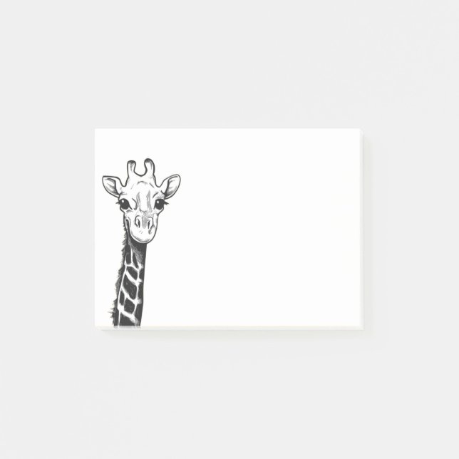 ICH SEHE SIE GIRAFFE POST-IT KLEBEZETTEL (Vorderseite)