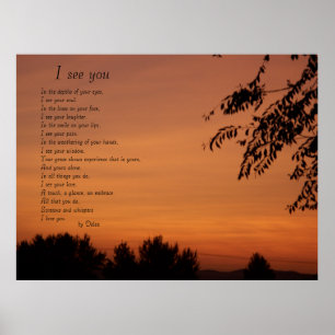 Ich sehe Sie Poster