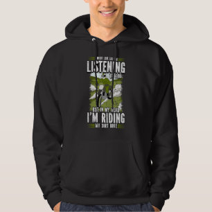 Ich sehe so aus, als höre ich Dirt Bike Motocross Hoodie