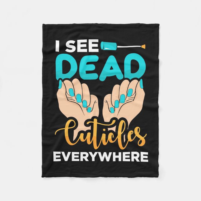 Ich sehe überall Kuchen Fleecedecke (Vorderseite)