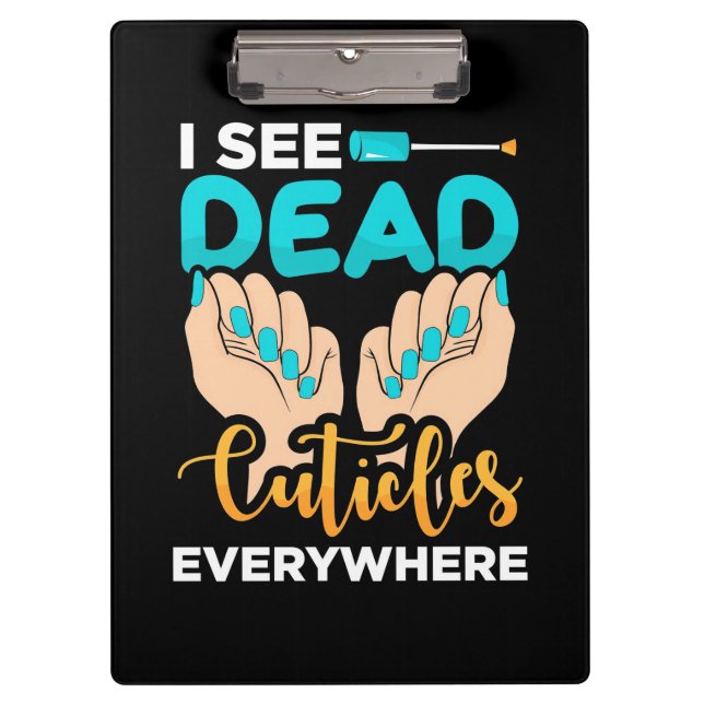 Ich sehe überall Kuchen Klemmbrett (Vorderseite)