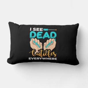 Ich sehe überall Kuchen Lendenkissen