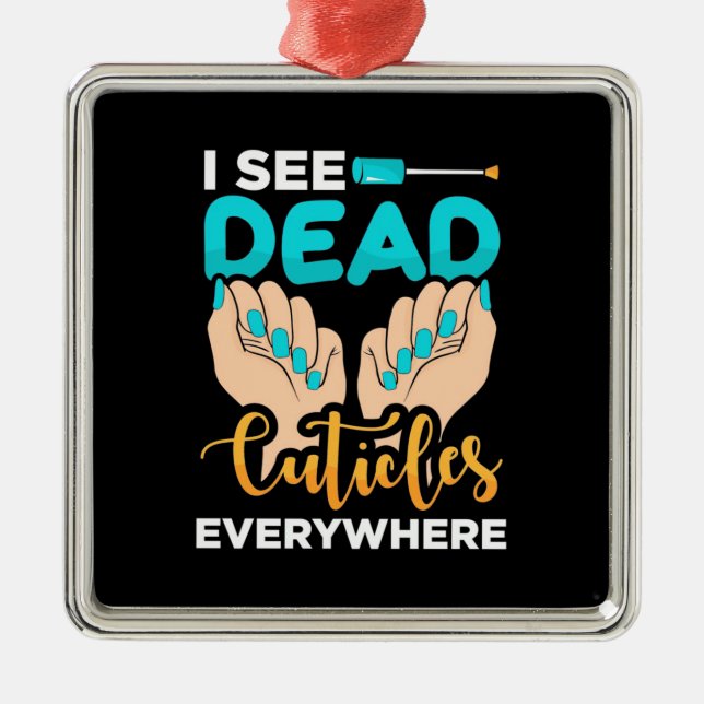 Ich sehe überall Kuchen Ornament Aus Metall (Vorne)