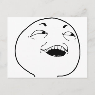 Ich sehe, was du dort getan hast - meme postkarte