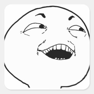 Ich sehe, was Sie dort taten - meme Quadratischer Aufkleber