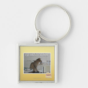 Ich sehe, was Sie dort taten Schlüsselanhänger