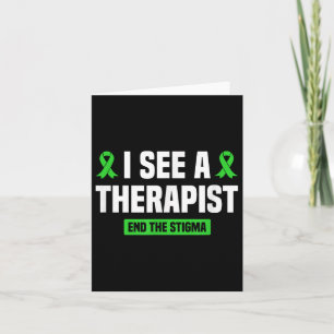 Ich sehe, wie ein Therapeut das Stigma psychische  Karte