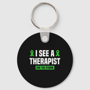 Ich sehe, wie ein Therapeut das Stigma psychische Schlüsselanhänger