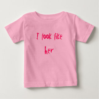 Ich sehe wie sie aus baby t-shirt