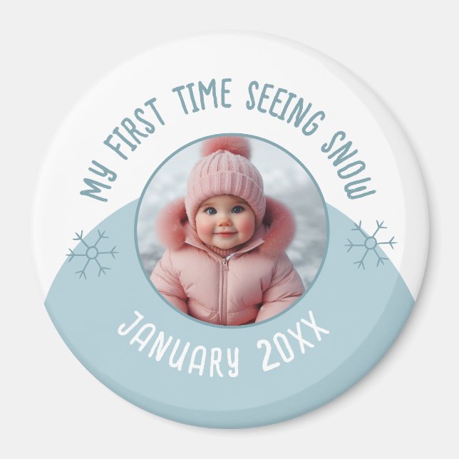 Ich sehe zum ersten Mal Foto und Jahr für Jahr Magnet (Vorne)