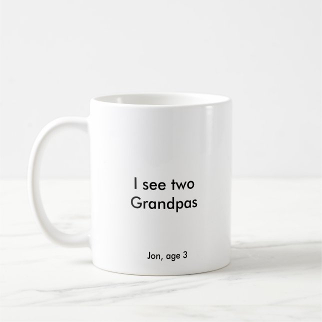 Ich sehe zwei Großväter Tasse (Links)