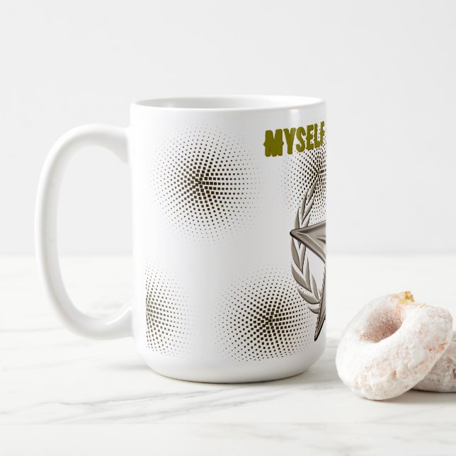 ICH SELBST IST DIE MARKE KAFFEETASSE (Mit Donut)