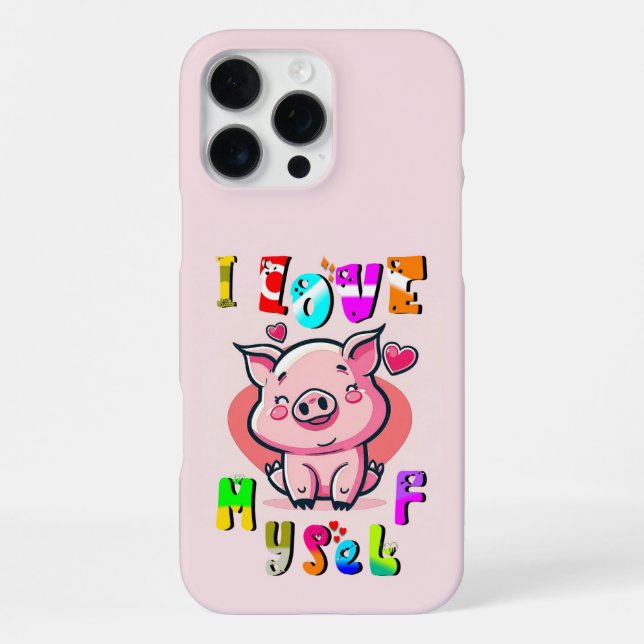 Ich selbst Liebe iPhone Hülle (Rückseite)