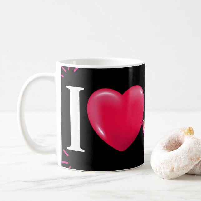 Ich selbst Liebe Kaffeetasse (Mit Donut)