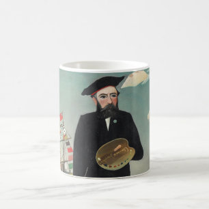 Ich selbst Portrait Landscape 1890, Henri Rousseau Kaffeetasse