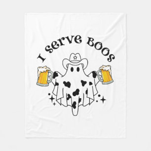 Ich serviere Boos! Barkeeper-Spooky Fleecedecke