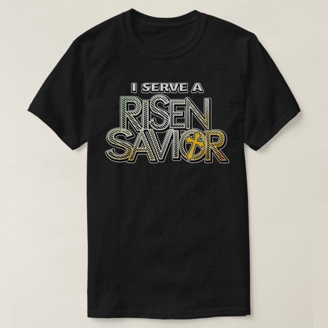 Ich serviere einen Christlichen Fa. T-Shirt (Design vorne)