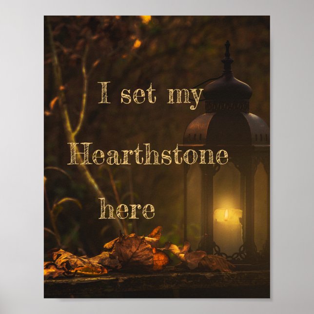 Ich Set mein Hearthstone Poster (Vorne)