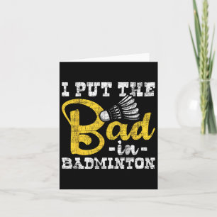 Ich setze das Böse in Badminton - Shuttle Birdie S Karte