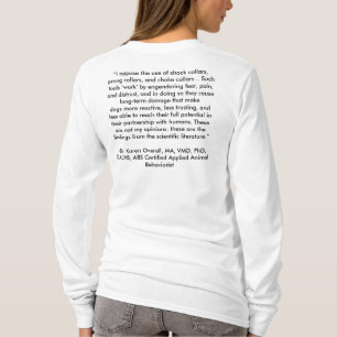 "Ich setze dem Gebrauch der Schockkrägen, Zinke T-Shirt