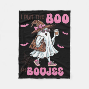Ich setze den Boo in Boujee Halloween Niedlicher L Fleecedecke