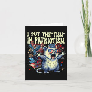 Ich setze den Tismus in den Patriotismus Athletic Karte