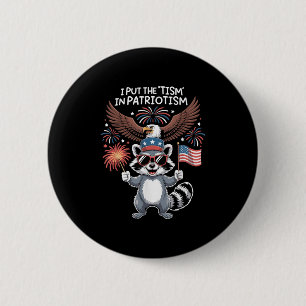 Ich setze den Tismus in den Patriotismus Athletika Button