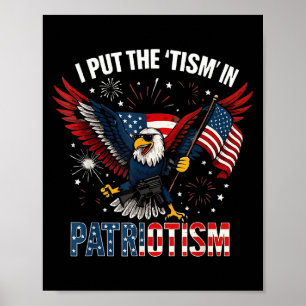 Ich setze den Tismus in den Patriotismus Athletika Poster