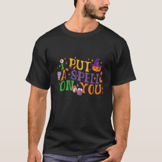 Ich setze dir einen Zauber auf farbenfrohe Buchsta T-Shirt