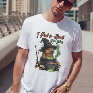 Ich setze einen Zauber auf Capybara Halloween Funn T-Shirt
