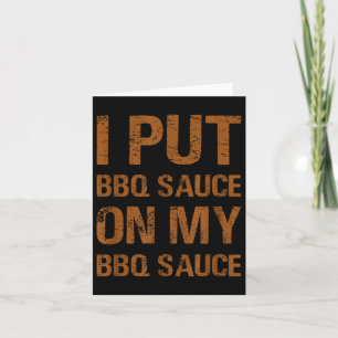 Ich setze Grillen Sauce auf meine Grillen Sauce Fu Karte