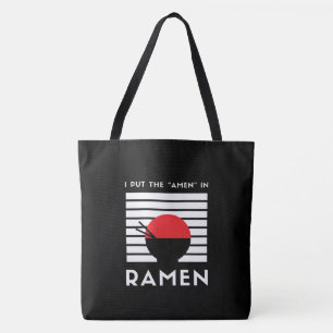 Ich setzte das "Amen" in Ramen Schwarz-Weiß-Witz