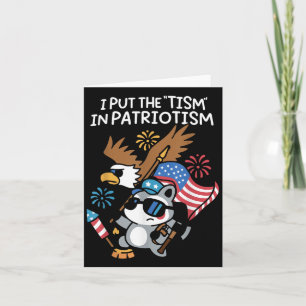 Ich setzte das Tism in Patriotismus Athletic Eagle Karte