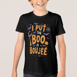 Ich setzte den Boo in Boujee Funny Halloween Ghost Tri-Blend Shirt