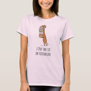 Ich setzte den Lit in Literatur - Buchmaniac-Shirt T-Shirt