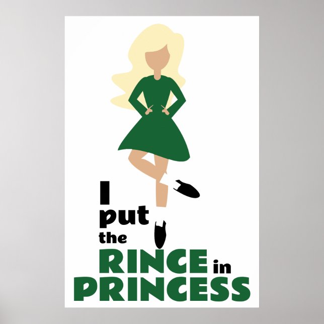 Ich setzte den Rince in Prinzessin Blond Hair Iris Poster (Vorne)