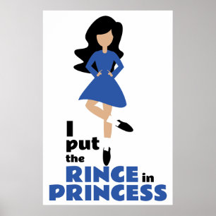 Ich setzte den Rinse in Prinzessin Black Hair Iris Poster