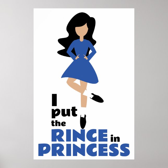 Ich setzte den Rinse in Prinzessin Black Hair Iris Poster (Vorne)