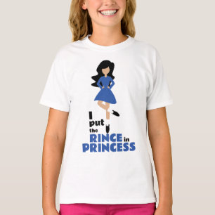 Ich setzte den Rinse in Prinzessin Black Hair Iris T-Shirt