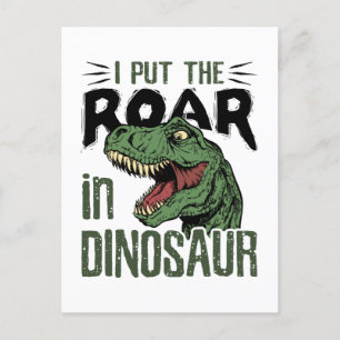 Ich setzte den Roar in Dinosaur Funny Dino Lover Postkarte