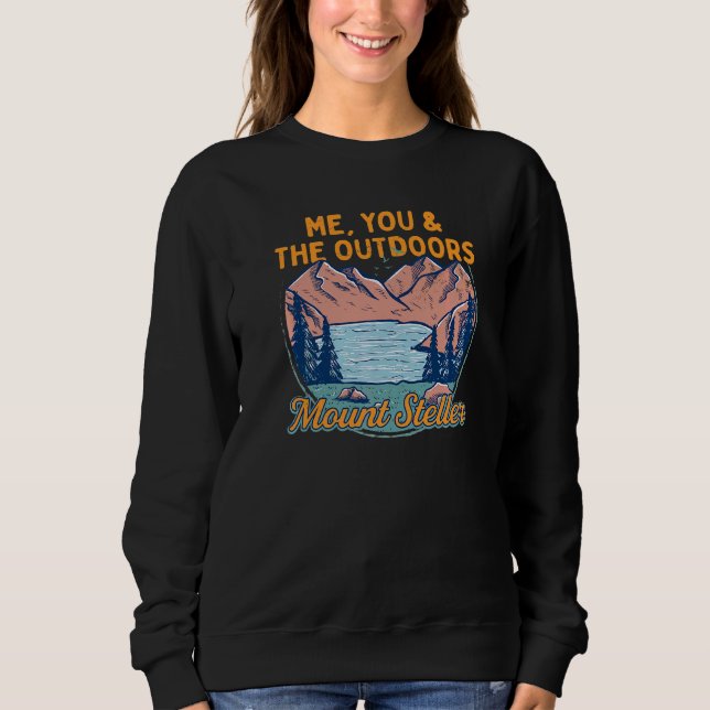 Ich Sie und der Outdoor-Wanderberg Steller Hiker Sweatshirt (Vorderseite)