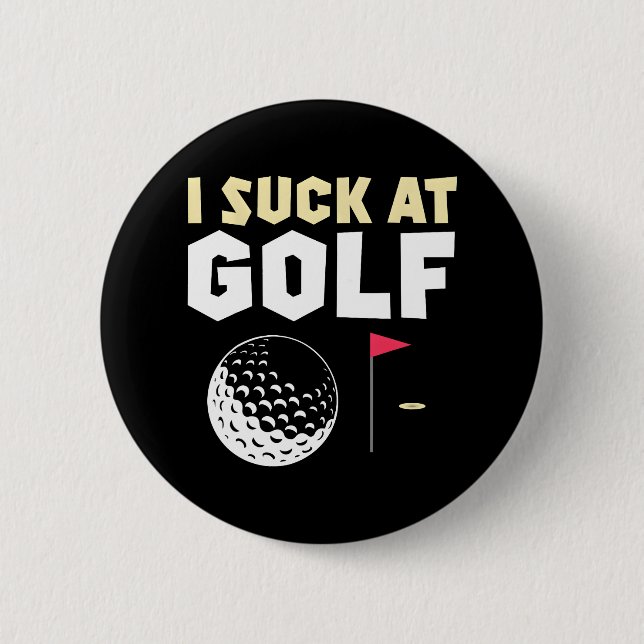Ich Sind zum Kotzen am Golf Funny Golf Button (Vorderseite)