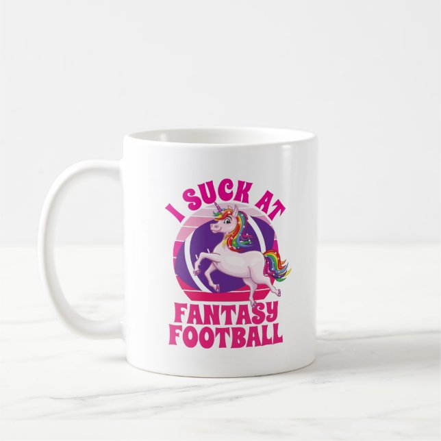 Ich Sind zum Kotzen bei Fantasy Football Unicorn L Kaffeetasse (Links)