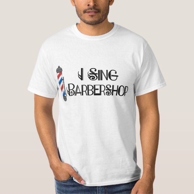 Ich singe Friseursalon-Geschenk T-Shirt (Vorderseite)