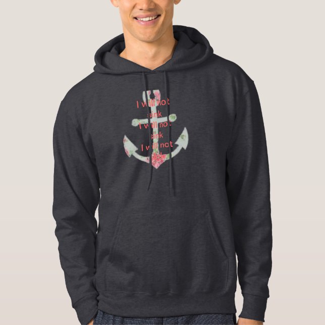 Ich sinke nicht Hoodie (Vorderseite)
