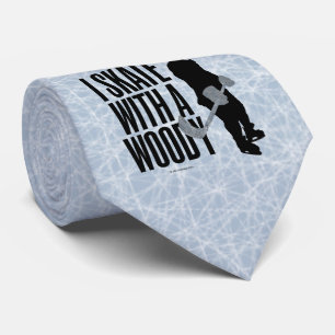 Ich Skate mit einem Woody (Hockey) Krawatte