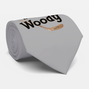 Ich Skate mit Woodie Hockey Stick Neck Tie Krawatte