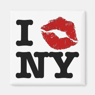 Ich "smooch" New Yorker Magnete