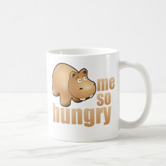 ich so hungrige lustige Flusspferdkaffee-Tasse Kaffeetasse