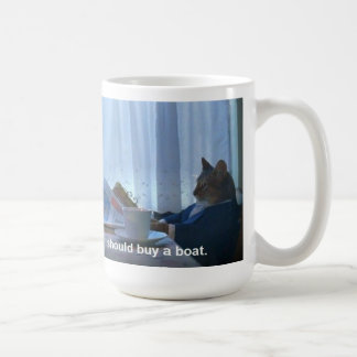 Ich sollte eine Bootskatze meme Tasse kaufen